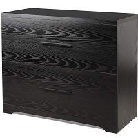 BEST BLACK WOOD LATERAL FILING CABINET 2-DRAWER picsk