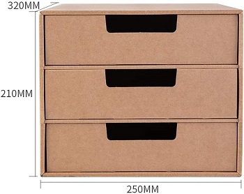 BEST CARDBOARD 3-DRAWER FILING CABINET