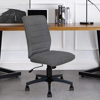 BEST CHEAP ARMLESS OFFICE CHAIR WITH LUMBAR SUPPORT