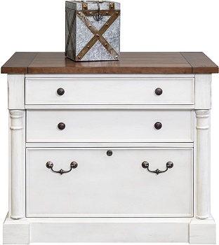 BEST LATERAL ANTIQUE WHITE FILE CABINET