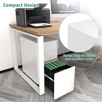 BEST METAL 3-DRAWER FILE CABINET WHITE