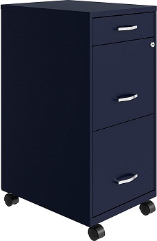 BEST NAVY 3-DRAWER FILING CABINET