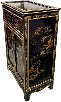 BEST OF BEST BLACK AND GOLD FILING CABINET