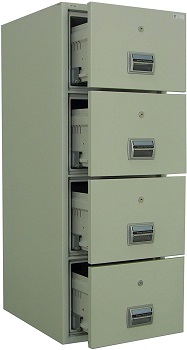 BEST OFFICE 4-DRAWER FIREPROOF FILE CABINET