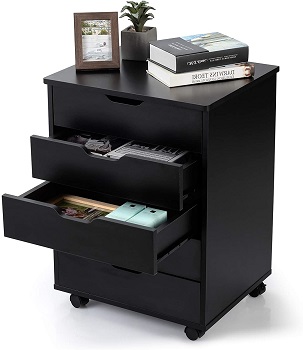 BEST ON WHEELS 5-DRAWER LATERAL FILE CABINET