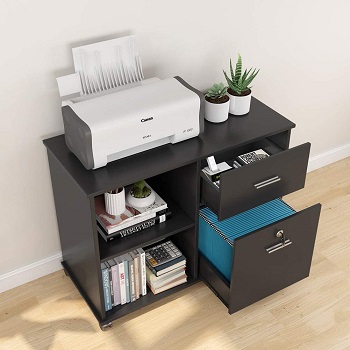 BEST ON WHEELS BUILT-IN FILE CABINET