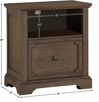 BEST SMALL ANTIQUE WOOD FILE CABINET