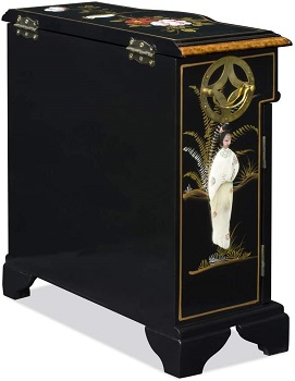 BEST SMALL BLACK AND GOLD FILING CABINET