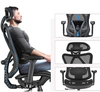 BEST WITH BACK SUPPORT WORK FROM HOME OFFICE CHAIR