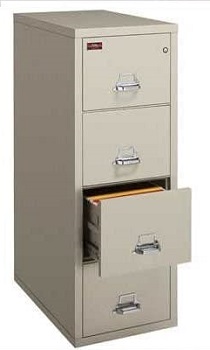 Fireproof 4-Drawer Vertical Letter File