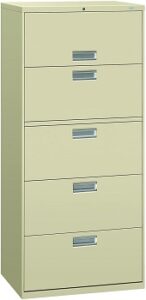 HON 5-Drawer Lateral File