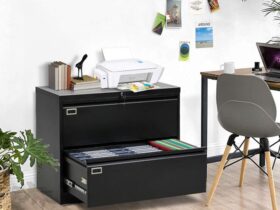 black 2 drawer lateral file cabinet