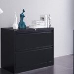 black lateral file cabinet