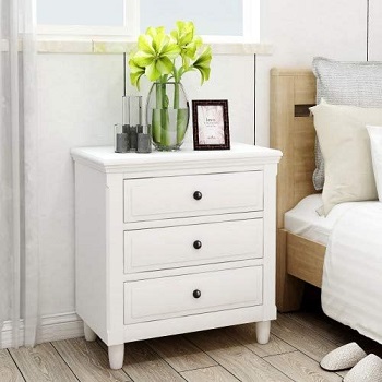 tenozek Nightstand with 3-Drawers