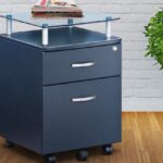 2 drawer file cabinet on rollers
