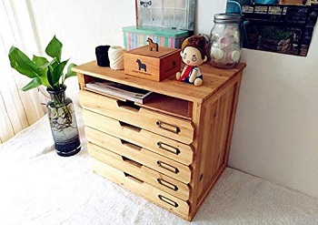 5 Flat Drawer Organizer for Home or Office Desk