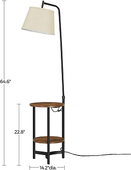 BEST CHEAP END TABLE WITH LAMP AND USB