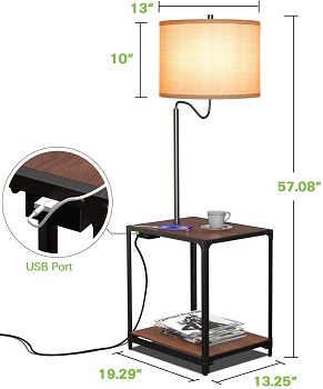 BEST FOR READING END TABLE WITH LAMP AND US