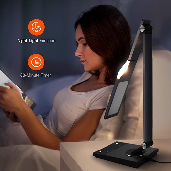 BEST LED BLACK TABLE LAMP WITH USB PORT