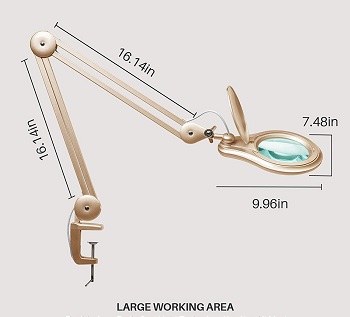 BEST MODERN CLAMP ON MAGNIFYING LAMP