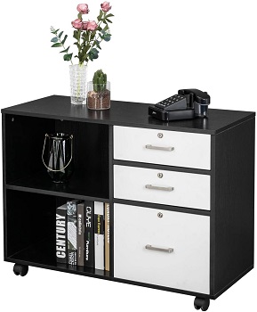 BEST ON WHEELS MODERN LATERAL FILE CABINET