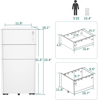 BEST PORTABLE 11x17 FILE CABINET