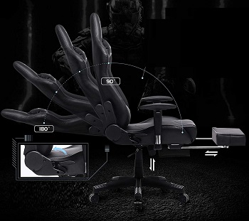 BEST RECLINING OFFICE CHAIR WITH MASSAGE AND FOOTREST