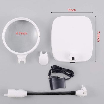 BEST WITH STAND LARGE MAGNIFYING GLASS WITH LIGHT