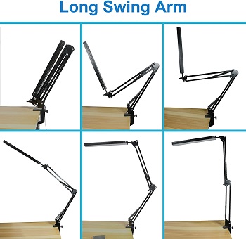 LED Desk Lamp, ODOM Adjustable Swing