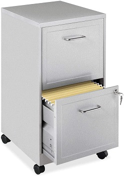 Lorell 16873 2-Drawer Mobile File Cabinet