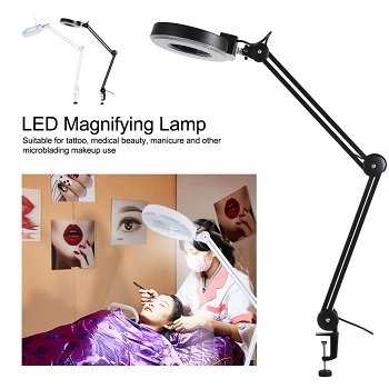 ebtools 5X Magnifying Lamp, Adjustable Swing Arm