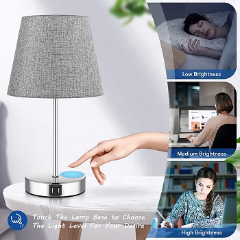 lAKUMU Touch Control Table Lamp