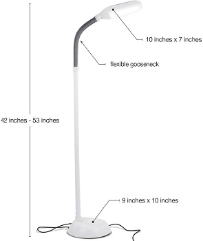 BEST FLOOR WHITE TASK LAMP