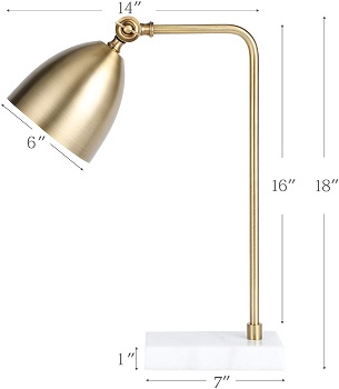 BEST LED BRASS READING LAMP