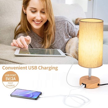 BEST MODERN TOUCH TABLE LAMP WITH USB PORT