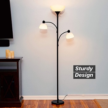 BEST OF BEST TORCHIERE FLOOR LAMP WITH READING LIGHT