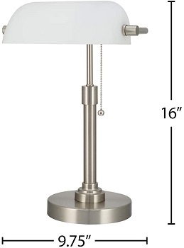 BEST SMALL WHITE BANKERS LAMP
