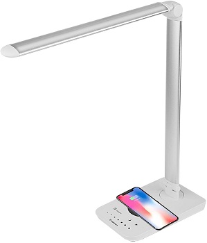 BEST STUDYING WHITE DESK LAMP WITH USB PORT