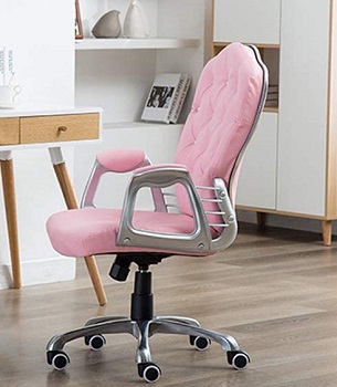 BEST WITH ARMRESTS PINK ERGONOMIC OFFICE CHAIR