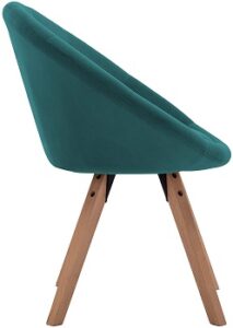 Teal desk chair no wheels Clearance