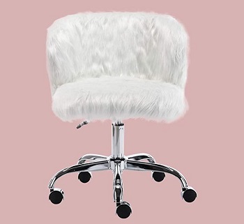 CIMOTA White Fuzzy Chair