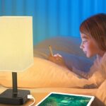 bedside lamp with charging station