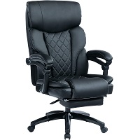 BEST ARMRESTS BLACK LEATHER OFFICE CHAIR WITH WHEELS Summary