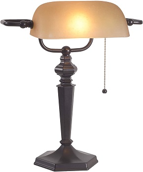 BEST BANKER OIL RUBBED BRONZE DESK LAMP