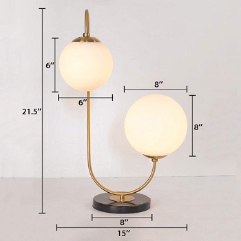 BEST BEDSIDE DOUBLE DESK LAMP