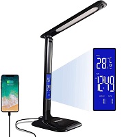 BEST CHARGER DESK LAMP WITH CLOCK picks