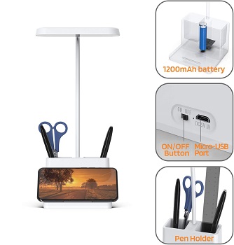 BEST LED DESK LAMP WITH ORGANIZER