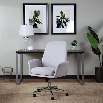 BEST OF BEST WHITE FABRIC DESK CHAIR
