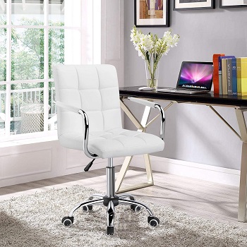 BEST OF BEST WHITE LEATHER EXECUTIVE CHAIR