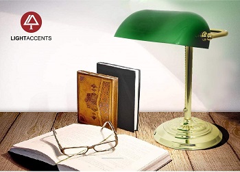 BEST READING GREEN LAWYER LAMP